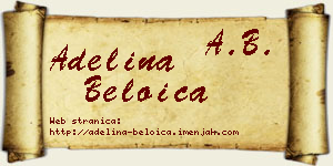 Adelina Beloica vizit kartica